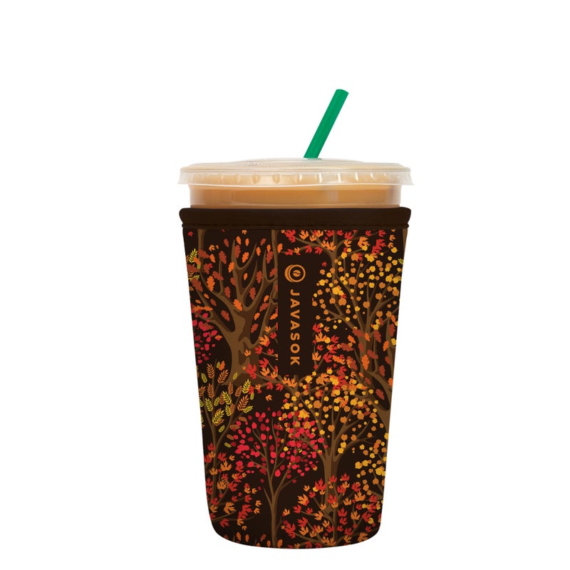 Sok It Java Sok Iced Coffee & Cold Soda Insulated Neoprene Cup Sleeve (Enchanted Autumn  Medium: 22-28oz) - Image 1