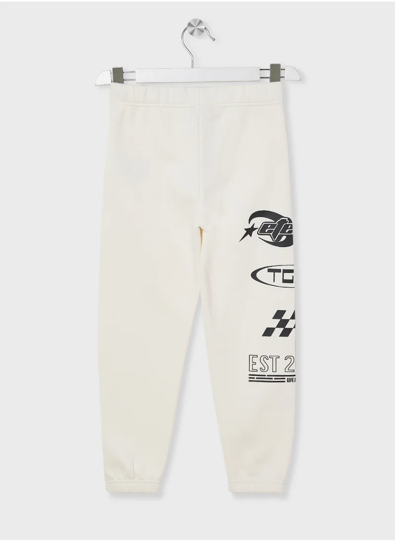 The Giving Movement Kids Racing Printed Jogger