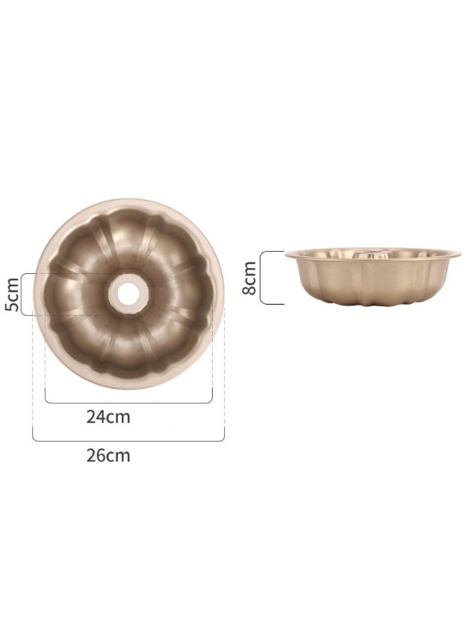 قالب كعكة من الفولاذ الكربوني المقاوم للالتصاق لخبز الكعك الصغير والبراوني (26 سم) - Image 3