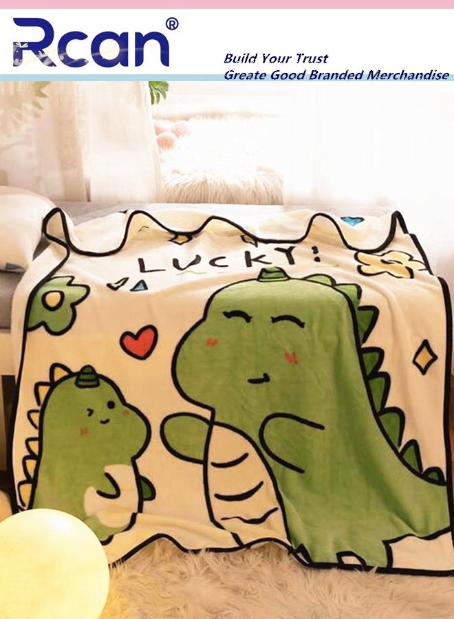 Rcan Baby Blanket, Toddler Summer Blanket for Air-conditioned Room, Flannel Fuzzy Kids Blanket for Couch, Sofa, Bedroom and Kindergarten, Lightweight and Super Soft, 140*100CM - Image 2