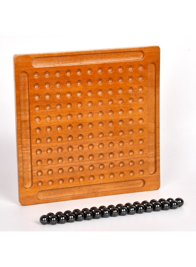 Solid Wood Thunder Magnetic Induction Chess Puzzle Fun Battle Toys Children's Thinking Training Suction Stone Desktop Games-color:Solid Wood Magnetic Sensor Chess (with 32 Magnetic Beads) - Image 4