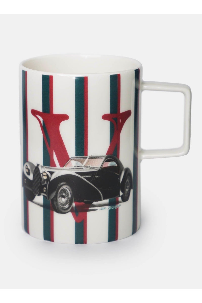 VITELLI DESIGN STUDIO Classic Cars 40s Porcelain Coffee Mug - Image 1