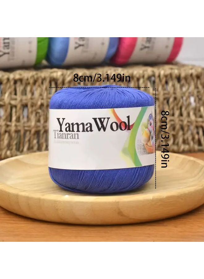 12 Navy Blue Linen Blend Crochet Yarn Size 5 Knitting Needles 300g for Handcrafting Summer Cardigans Hats Scarves Craft Projects Multiple Colors Available - Image 4