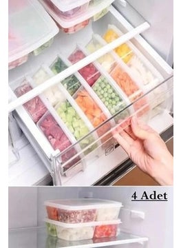 12-Piece Storage Set 8 Pieces of 400 ml, 4 Pieces of 1 Lt 4-Compartment Meal Storage Container - pzsku/Z4B59F29F00F66DE351EAZ/45/_/1730874678/1fe9ba16-0849-42c5-aee0-cc31e84f361f