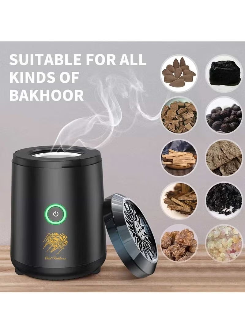 Bakhoor Incense Burner Portable Electric Bakhoor Aroma Diffuser Mini Arabic Incense Holder Home Decoration - Image 4
