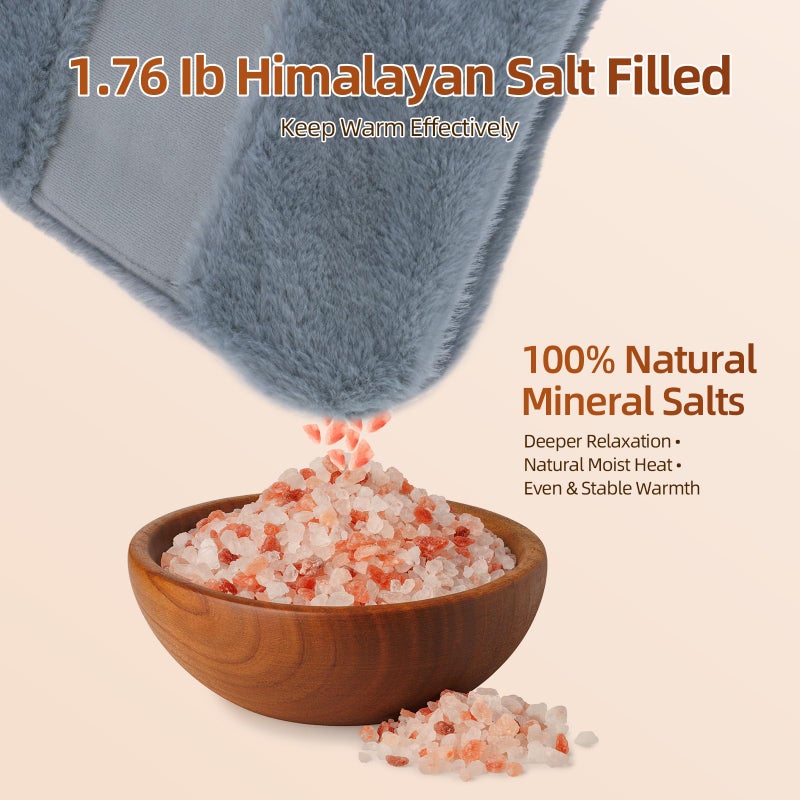 Comfytemp Himalayan Salt Weighted Heating Pad, Natural Moist Heating Pad for Back & Abdomen Comfort, Large Heated Pads for Women Men Mom Dad, 12"Ã—24", FSA Eligible HSAï¼ŒElectric Heat Warm with Auto-Off - Image 2