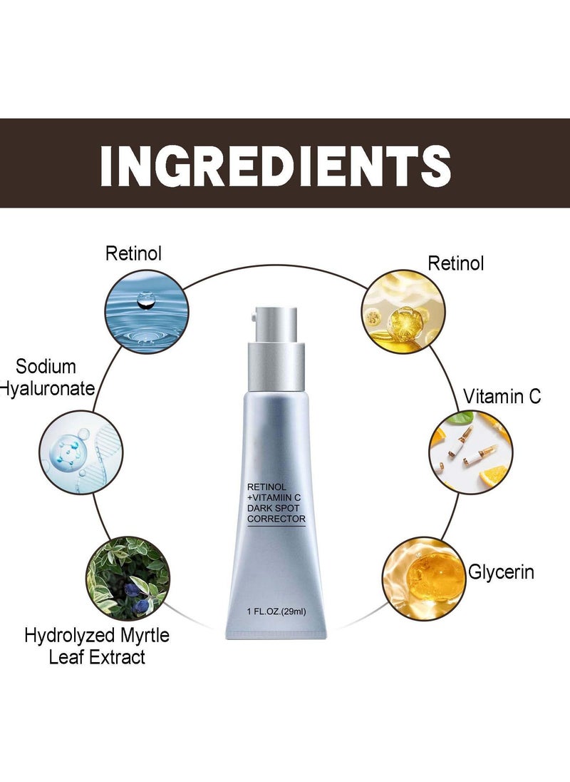 EELHOE Eelhoe Retinol + Vitamin C Dark spot Corrector, Fade Dark Spots and Chloasma, Moisturizing and Nourishing Cream, Softens The Skin.  - Image 4