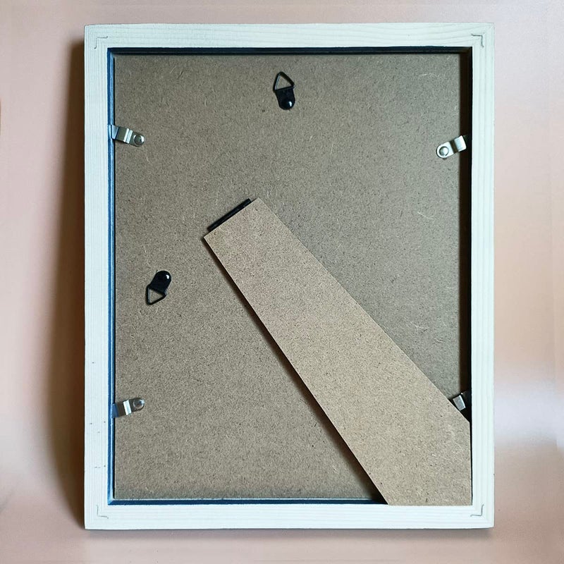 KELE MODEL 8x10 Picture Frames Blue Solid Wood Frame  Plastic Panel (Film Needs to be Removed) Table or Wall.Front Window Opening 7.5x9.5 inch. - Image 5