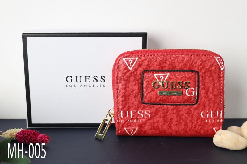 جيست لوريل SLG سحاب صغير حول المحفظة طباعة حمراء - Image 1