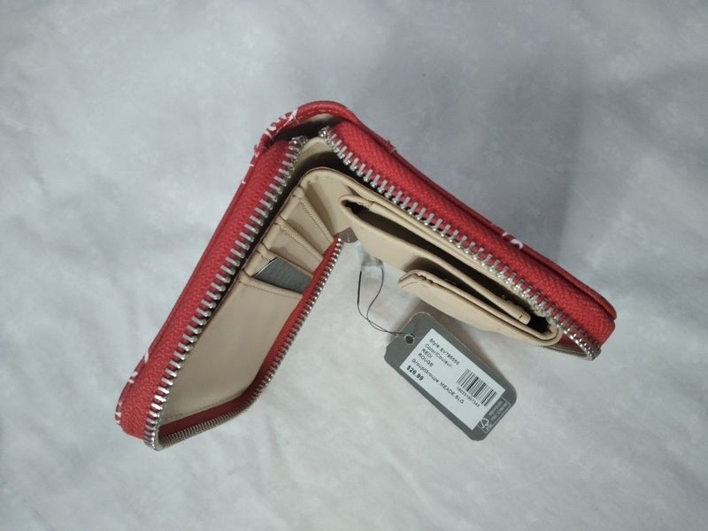 جيست لوريل SLG سحاب صغير حول المحفظة طباعة حمراء - Image 2