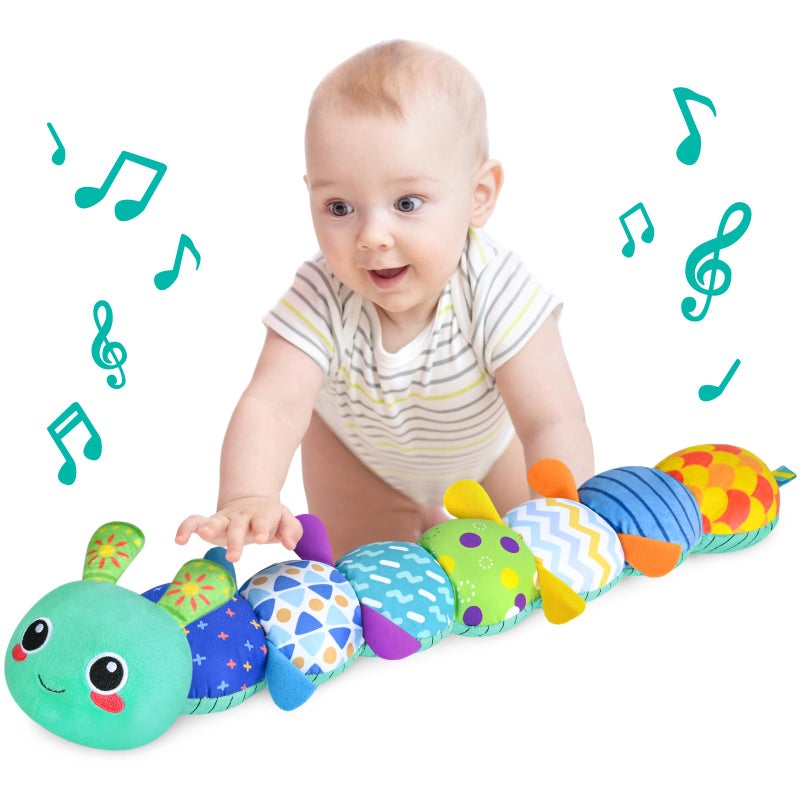 KMUYSL Baby Toys 06 612 Months Sensory Music Animal Stuffed Toy for 0 1 2 3 4 5 6 Months Plush Toy with Crinkle and Rattles for Infant Newborn Tummy Time Toys Gifts for 03612 Month - Image 2