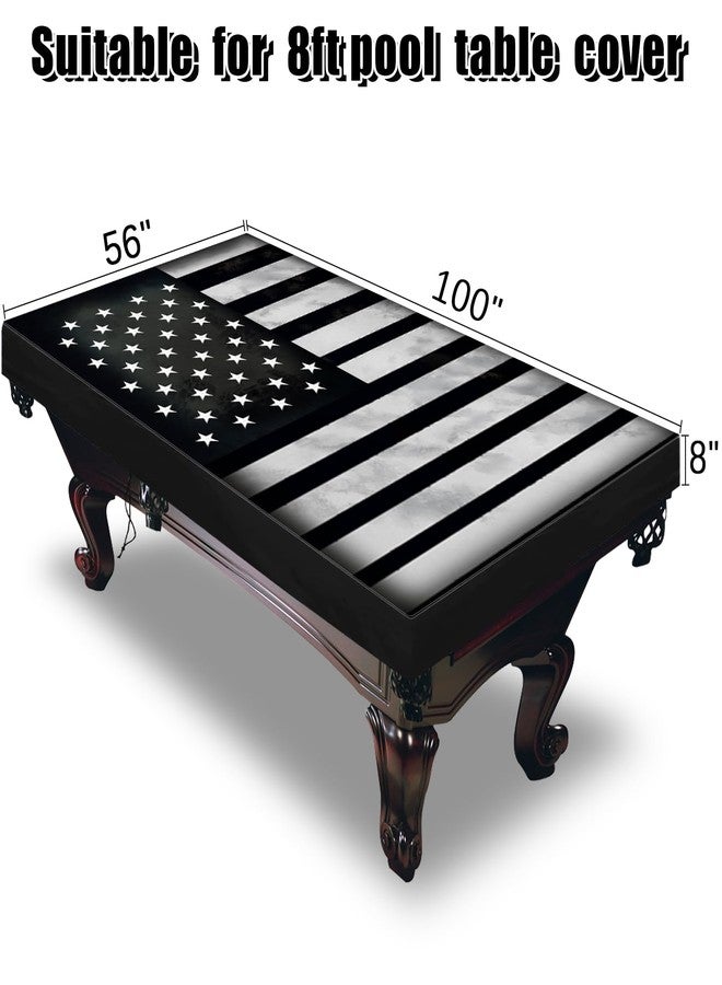 BUAEL Pool Table Cover, Waterproof & Dustproof Outdoor/Indoor Polyester Taffeta Cloth Table Cover，Billiard Pool Table Cover Scratch-Resistant (8ft) - Image 2