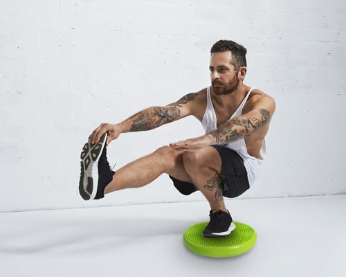 bintiva Inflated Stability Wobble Cushion/Exercise Fitness Core Balance Disc (Black),13 inches / 33 cm Diameter (FBA_510) - Image 4