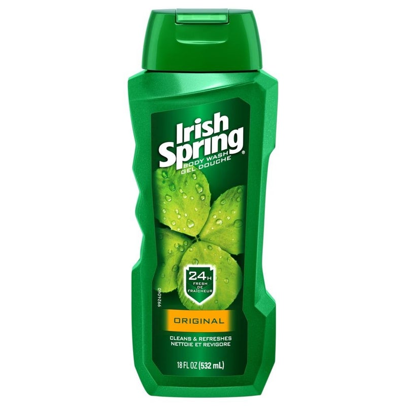 Irish Spring غسول الجسم إيريش سبرينغ للرجال الأصلي 18 أونصة سائلة عبوة من 6
