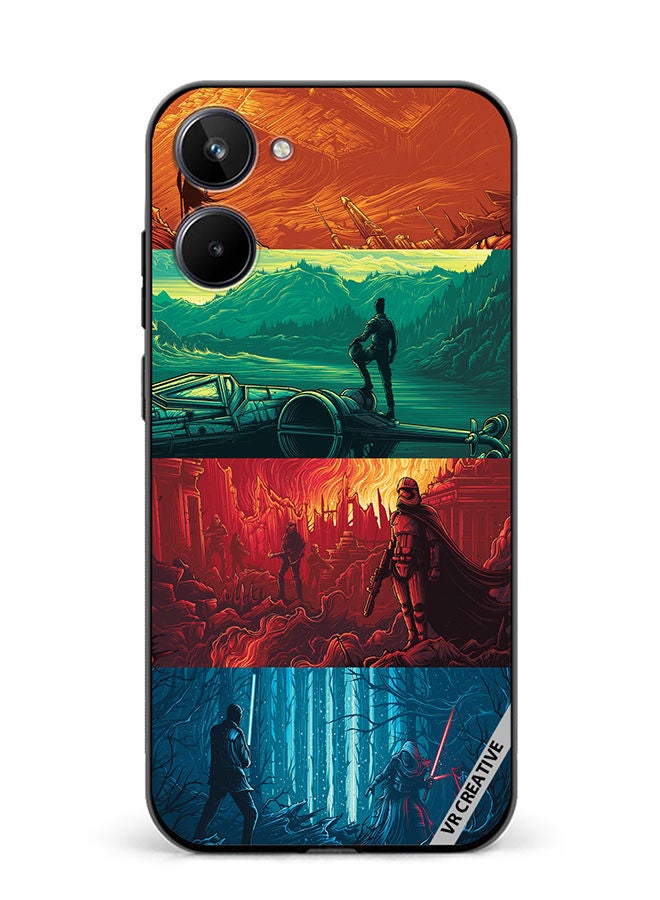 VR CREATIVE Protective Case Cover For Realme 10 Phases Of Life Design Multicolour - Image 1