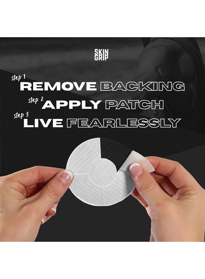 SKIN GRIP Adhesive Patches for Dexcom G7 CGM – Waterproof & Sweatproof Adhesive Adhesive for 10-14 Days, Pre-Cut Adhesive Medical Tape, Continuous Glucose Monitor Sensor Cover – 20 Pack, Black - Image 4