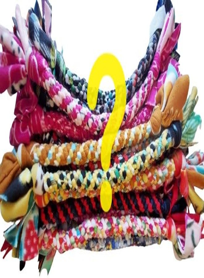 Dog Puppy Tug Pull Toy Rope Play Durable Interactive Entertaining Heavy Duty Fleece Round Square Braid by Knots SO Fast (Mystery 1 pc) - Image 3
