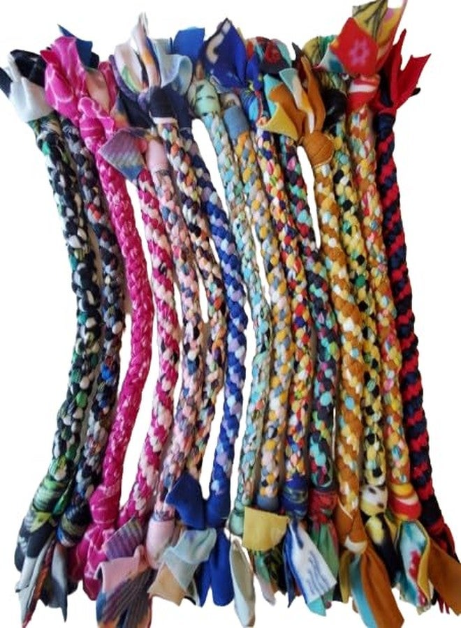 Dog Puppy Tug Pull Toy Rope Play Durable Interactive Entertaining Heavy Duty Fleece Round Square Braid by Knots SO Fast (Mystery 1 pc) - Image 1