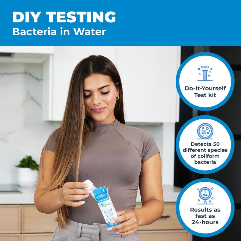 Safe Home® DIY Bacteria in Water Test Kit – Results as Fast as 24 Hours – Detects 50 Different Species of Coliform Bacteria – EPA Lab Certified – Made in The USA – (1 Pack) - Image 2