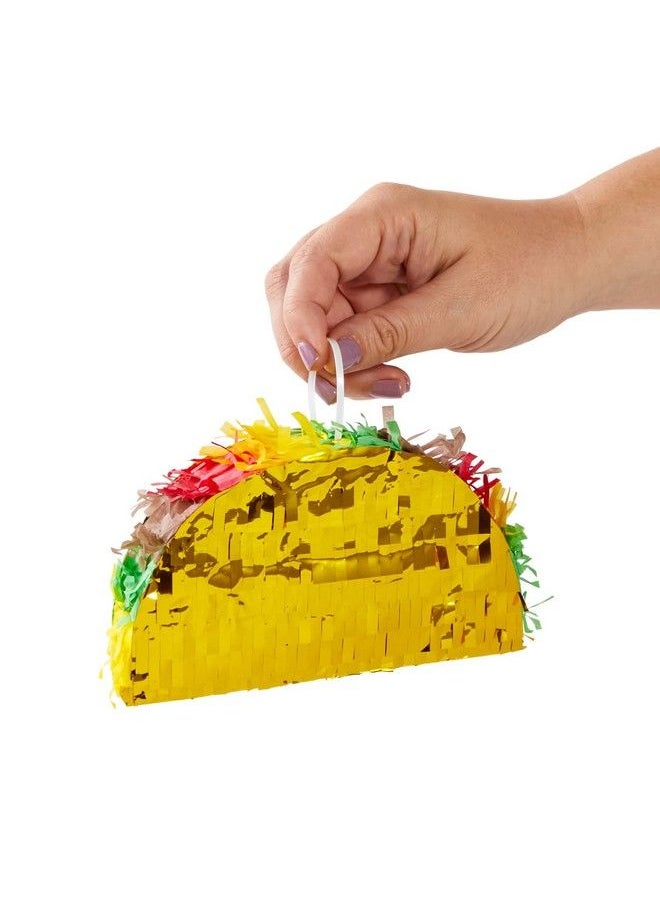 Blue Panda Mini Taco Pinatas For Cinco De Mayo Party Decorations Mexican Fiesta Taco Tuesday (6 X 2 X 3 In 3 Pack)  - Image 4