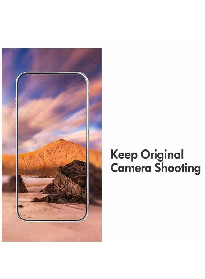 واقي عدسة الكاميرا البرتقالي الفاخر لهاتف iPhone 17 Pro Max – زجاج مقوى مقاوم للبصمات و AR + AF، مقاوم للخدوش، يغطي العدسة بالكامل - Image 5