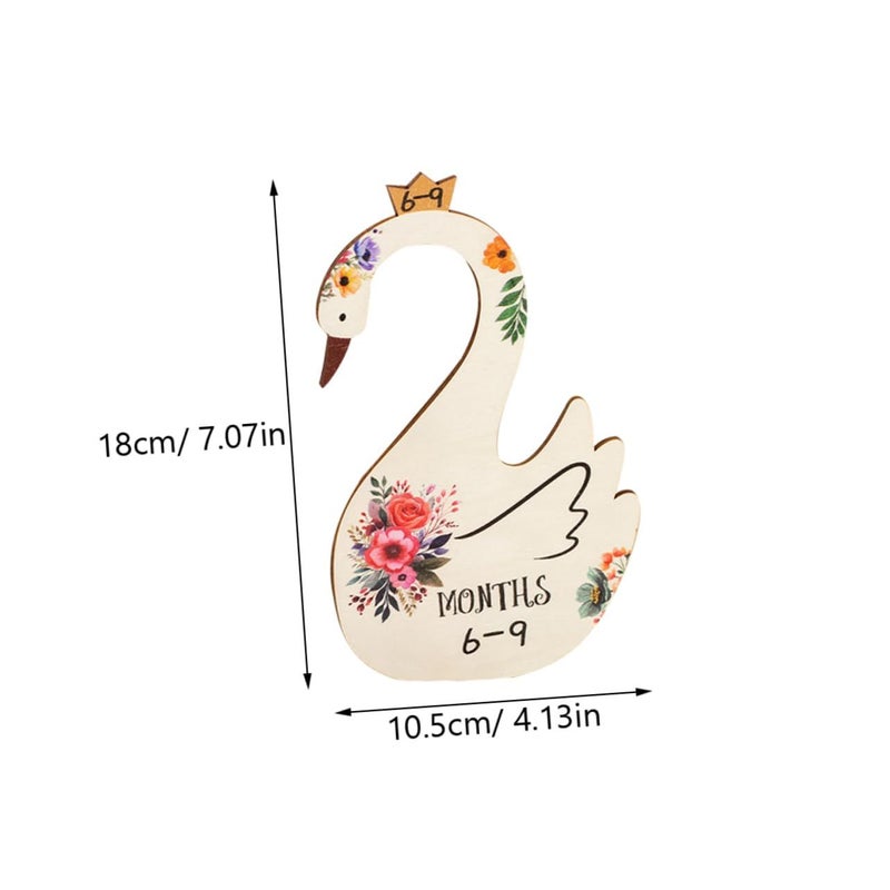 7 Pcs Cartoon Swan Nursery Closet Organizer Dividers Colorful Easy To Use - Image 3