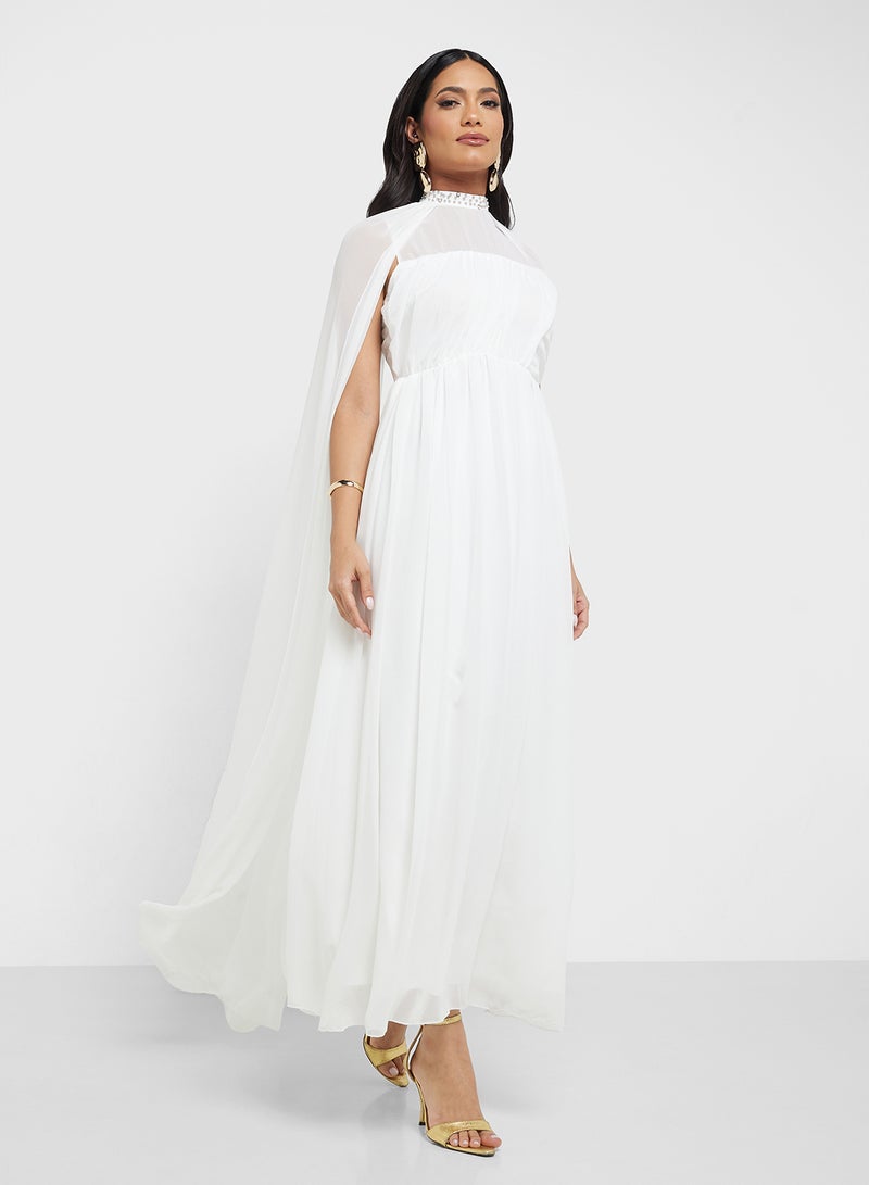 Khizana Cape Sleeve Maxi Dress  - Image 4