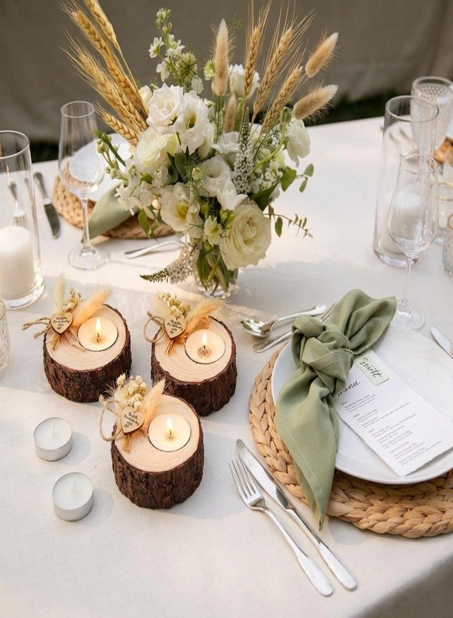 Otuuz 50 Pcs Wedding Favor Candle Holders Bridal Shower Favors Candles Rustic Wedding Favors Wedding Souvenirs for Guest Gifts Wedding Party Favors Wedding Decorations - Image 4