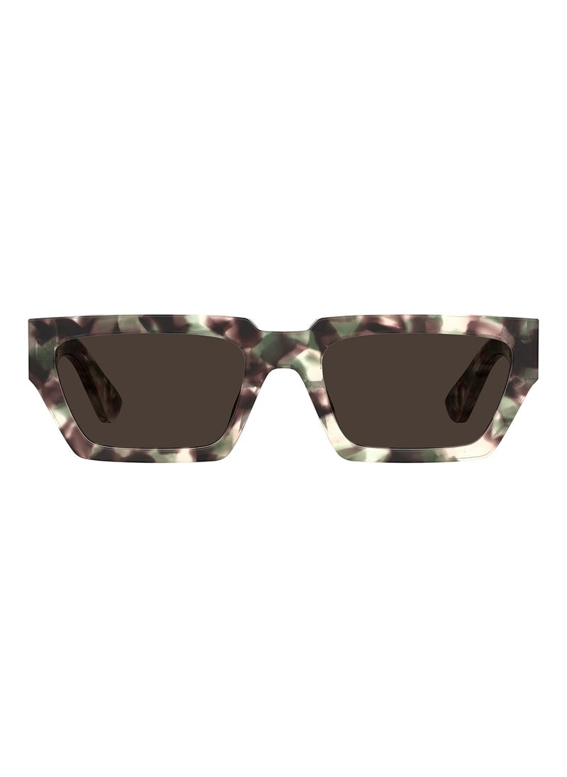 MOSCHINO - Men's UV Protection Rectangular Sunglasses - Mos166/S Green Millimeter - Lens Size: 55 Mm - Image 1