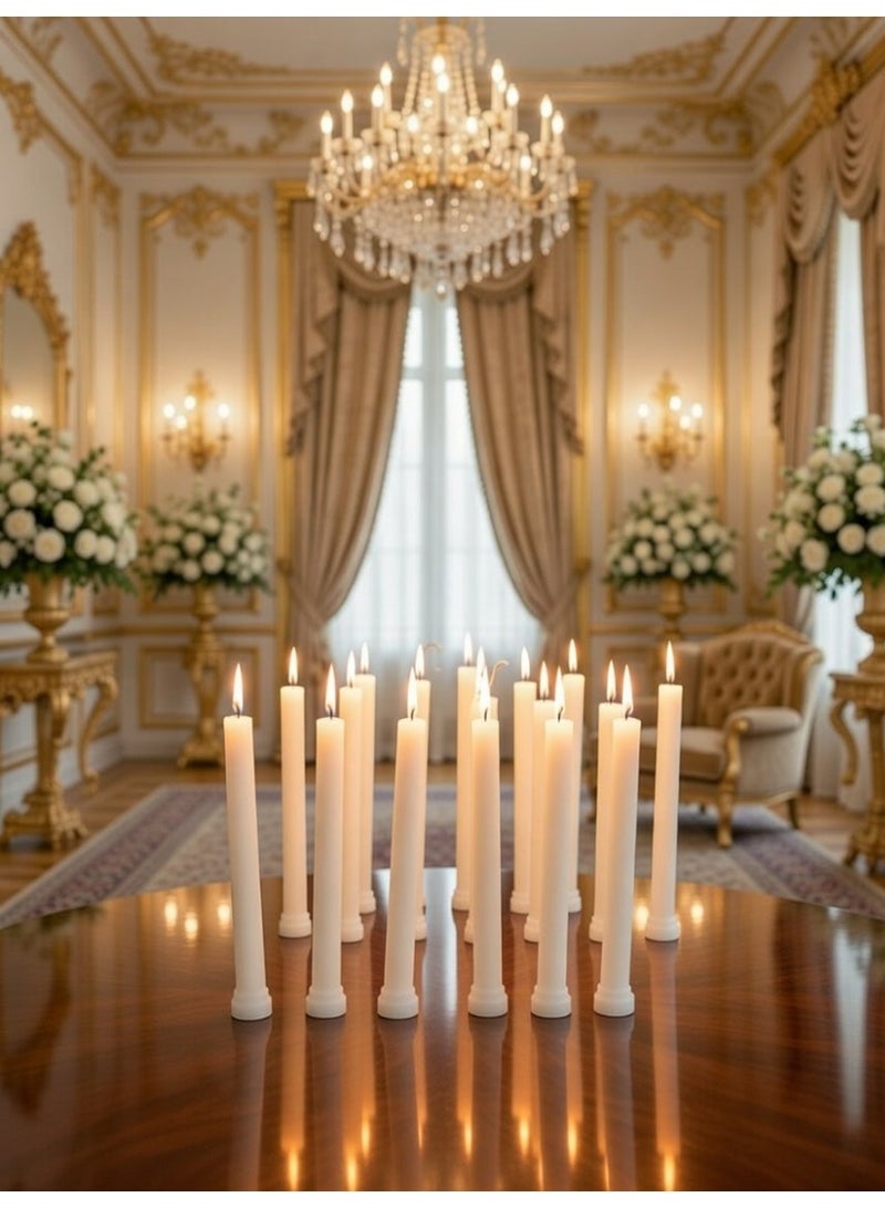 Premium Soy Wax Taper Candles – 6 Inch Elegant Dinner Candles, Set of 25 Pieces, Clean Burn, Smokeless & Long Lasting, Perfect for Home Décor, Events & Parties. - Image 4