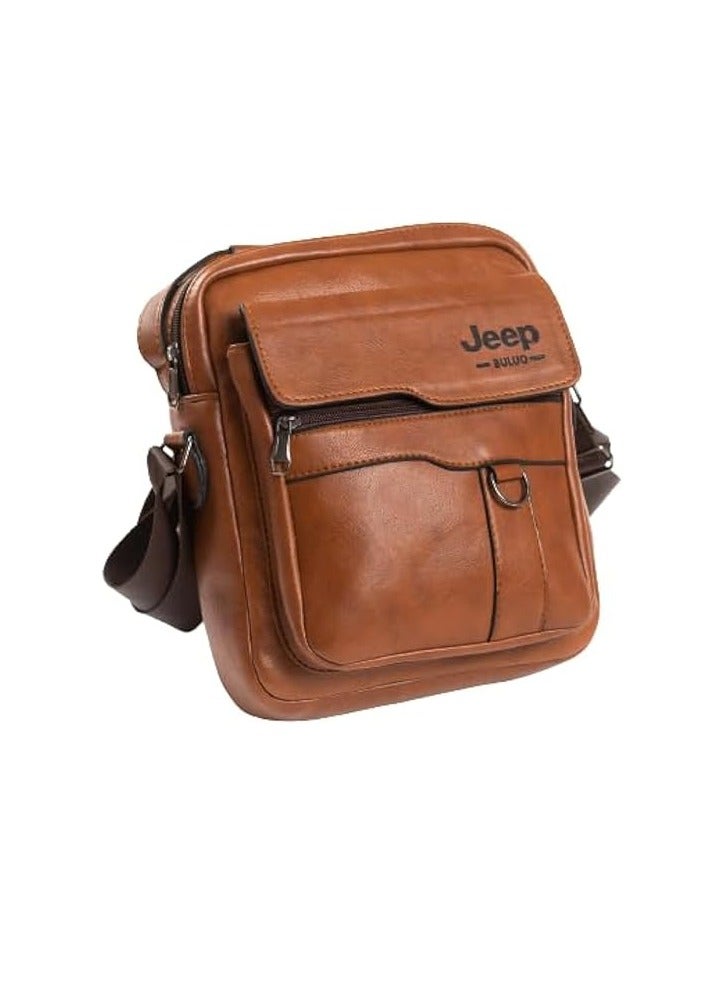 Men's Jeep Buluo Men Leather Cross Bag | Men, Cross, Bag - Image 1