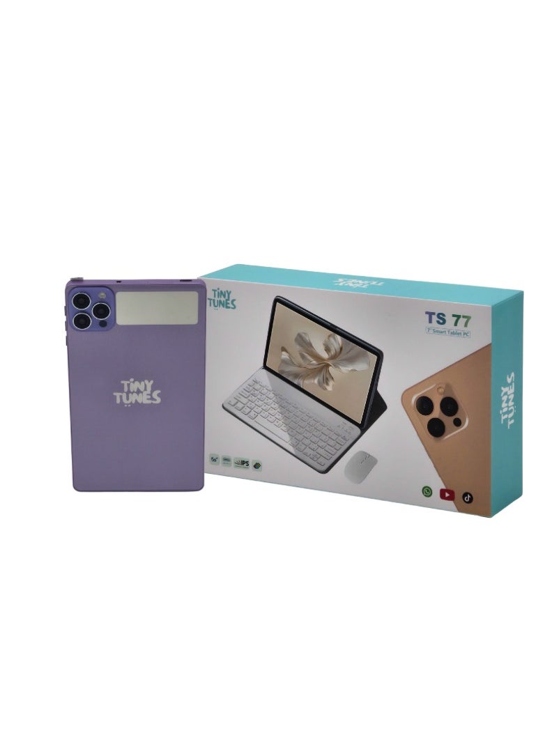 Tiny Tunes TS77 Smart Kids Tablet 7 inch Display | Wi-Fi | SIM | Mouse | Keyboard  - Image 1