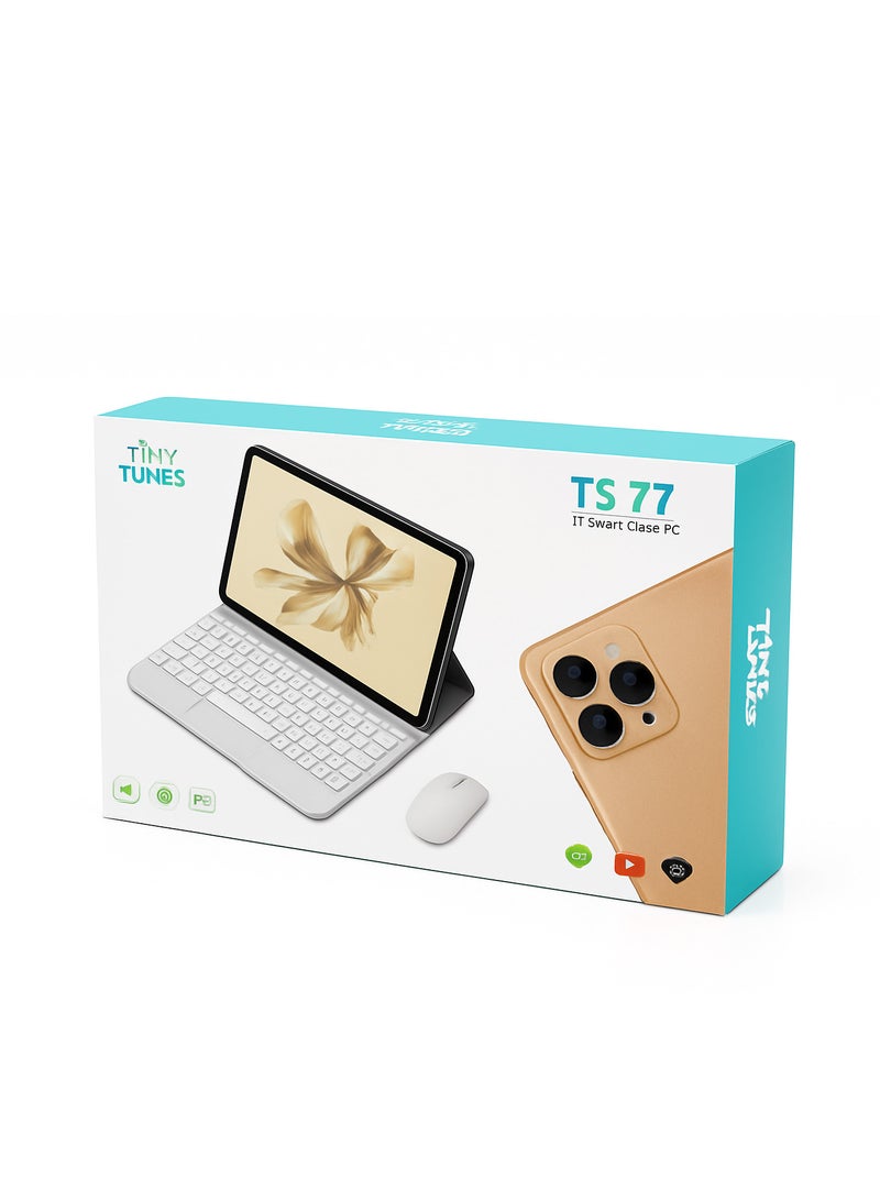 تيني تونز جهاز لوحي ذكي للأطفال TS77 بشاشة 7 بوصات | واي فاي | شريحة اتصال | ماوس | لوحة مفاتيح - Image 2