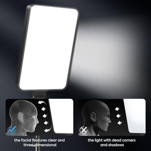 ADZOY Premium 2-Pack 6 Modes 16 Inch (PL-16) LED LED Panel Photograpny Ligth Touch Keys | Remote | Portable |Dimmable 7 Foot Metal Tripod Stand for Studio Video Recording/Baking/Calligraphy - Image 3