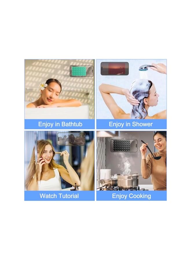 Green Tiger 6 Pcs Double Sided Silicone Cup Phone Mount, Strong Grip Holder Silicone Suction for Phone Case, Hands-Free & Non-Slip Mobile Suction Cup Phone Accessories Holder - Image 4