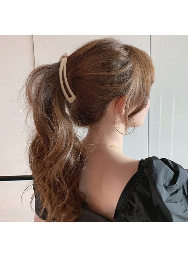 Velscrun 7 Pcs Banana Clips Hair For Thick Hair Strong Hold Ponytail 4" Large Matte Banana Clips For Women And Girls For Fine Hair Curly Hair Accessories  - Image 3