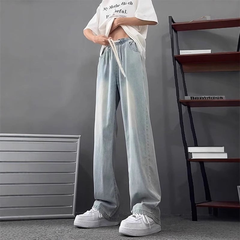 Unisex Classic Denim Jeans Loose Fit Daily Outdoor Wear - Image 2