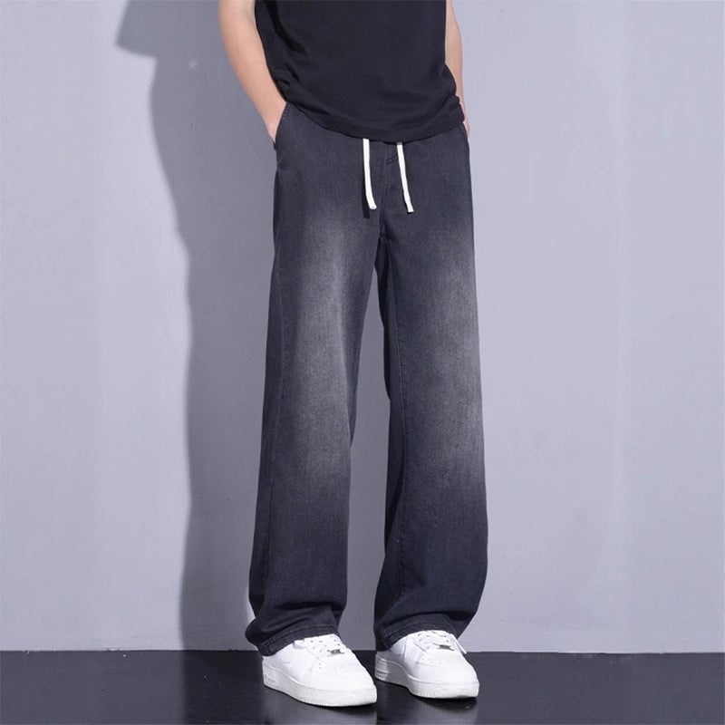 Unisex Classic Denim Jeans Loose Fit Daily Outdoor Wear - Image 3