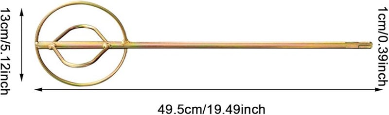 Type A Cement Mixing Rod Drill Attachment Square Handle Lightweight Rustproof for Paint Mortar - Image 4