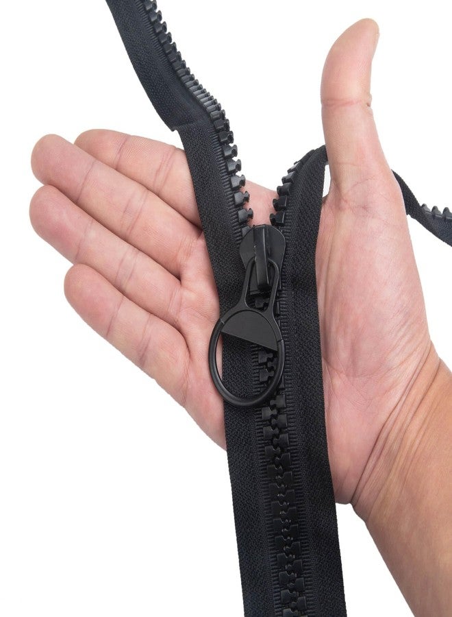 TXZWJZ 55cm Black Zipper #20 Heavy Duty Zipper Huge Two Way Separating Plastic Zippers for Down Jacket Coats Overcoats Tents Boat Cover Canvas TXZWJZ - Image 5