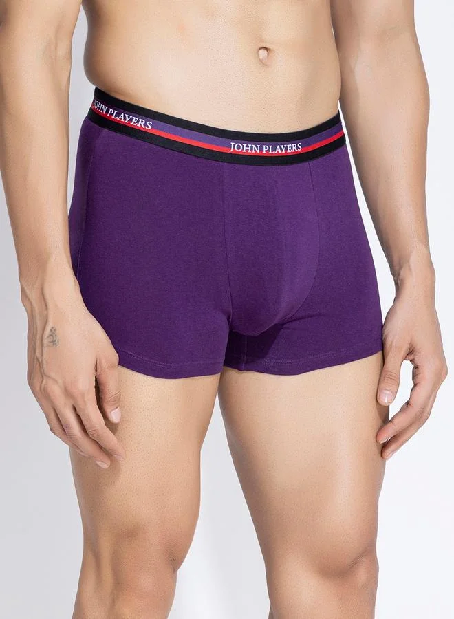John Players John Player Pack of 2 - Solid Trunks with Elastic Waistband