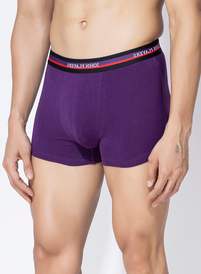 John Players Pack of 2 - Solid Trunks with Elastic Waistband - Image 4