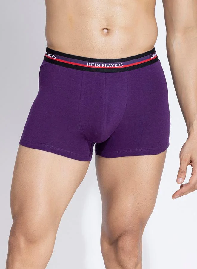John Players John Player Pack of 2 - Solid Trunks with Elastic Waistband
