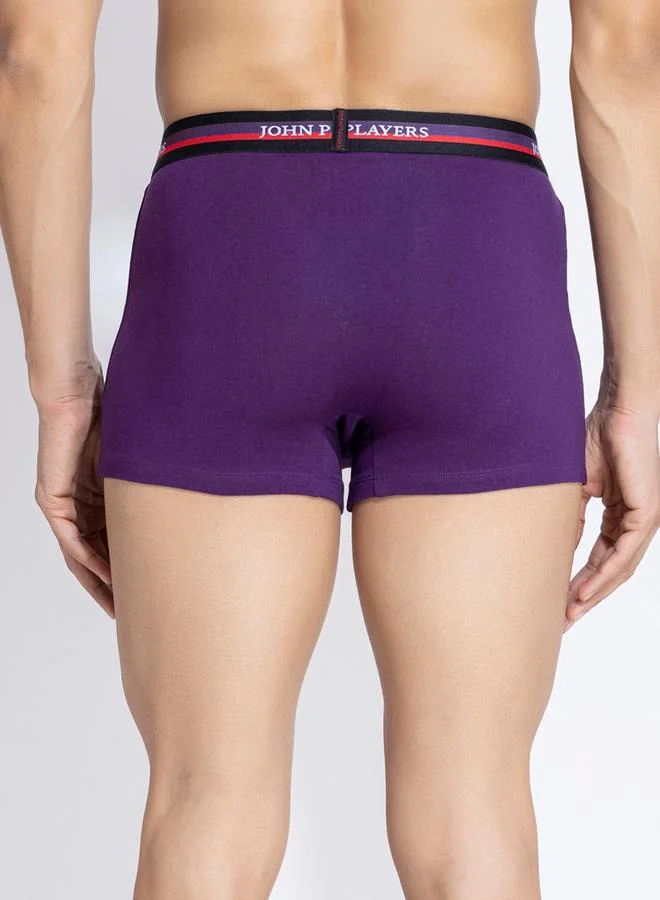 John Players John Player Pack of 2 - Solid Trunks with Elastic Waistband