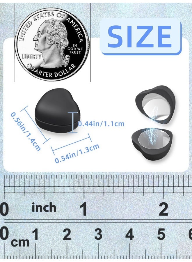 8 pcs Heart Magnetic Hijab Pins, Strong Pinless No-Snag Hijab Magnets for Scarf, Shirt, Dress – Stylish & Multi-Purpose Use - Image 3