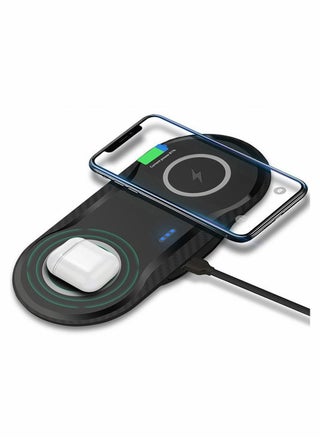 Dual Wireless Charger 2-in-1 QI Fast Charging Station 30W for iPhone 13 Pro, Pro Max, mini, 12, 12 Galaxy S21 S21+ Ultra Pixel 4XL AirPods - pzsku/Z4B5AFCE19EE9EA8CFD5FZ/45/_/1669999249/5ee898ba-fea4-47ac-906e-d577c39788c7