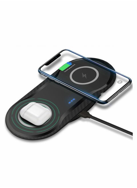 Dual Wireless Charger 2-in-1 QI Fast Charging Station 30W for iPhone 13 Pro, Pro Max, mini, 12, 12 Galaxy S21 S21+ Ultra Pixel 4XL AirPods