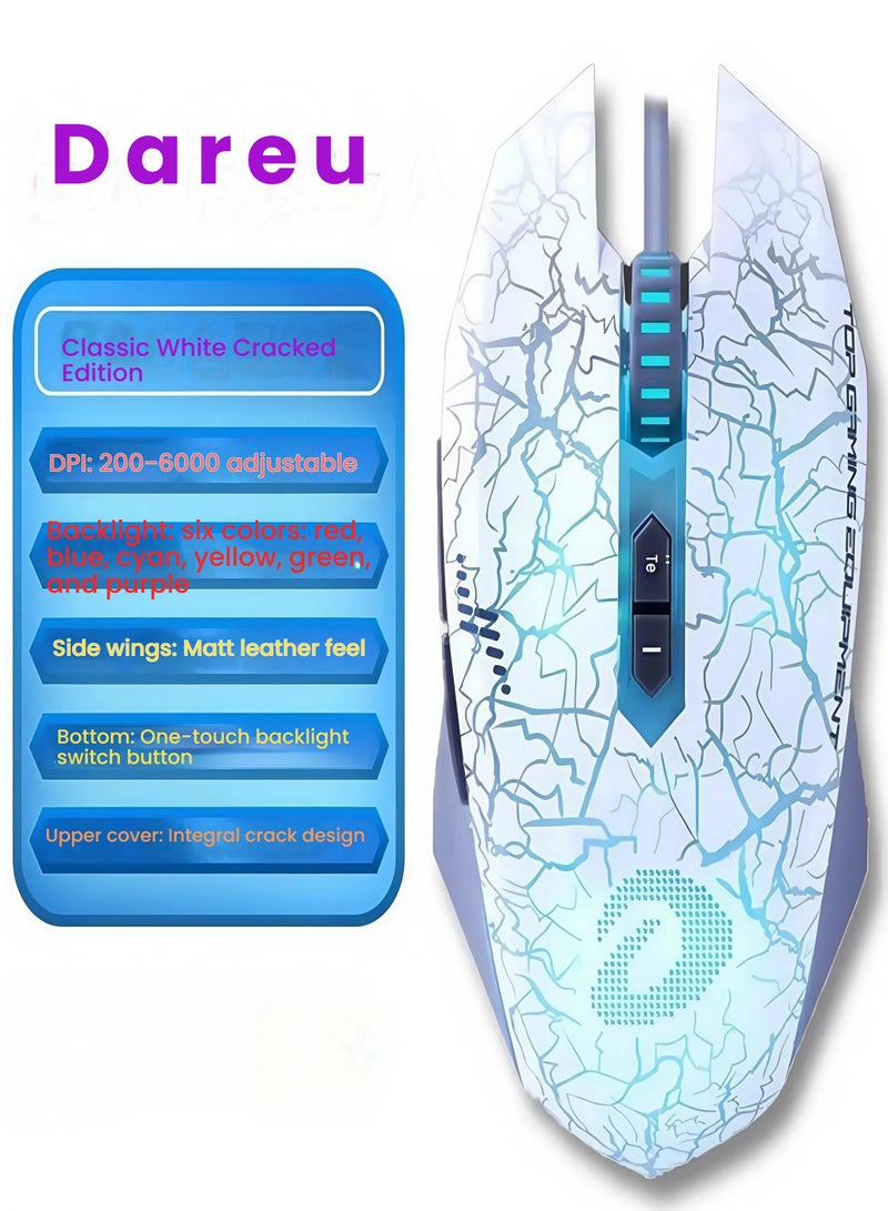 DAREU Dalyou Wrangler EM915 Wired Classic Edition E-sports Game Mouse Computer Notebook Universal Second Generation  - Image 1