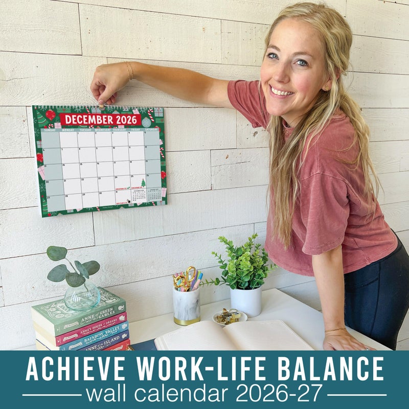 Hadley Designs 2026 Wall Calendar Large - Spiral Wall Calendars 2026-2027, 18 Months Calendar from January 2026 to June 2027, Hanging Calendars for Home, Office, Classroom, Doodle Monthly Planner - Image 2