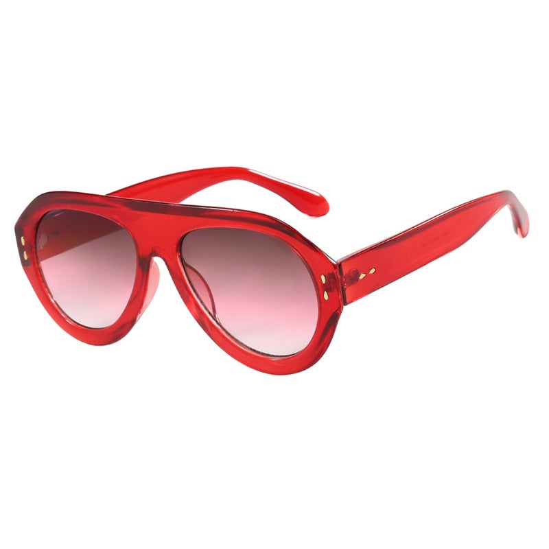 Large Frame Toad Sunglasses Avant-Garde Retro Ins Street Style Catwalk Sunglasses Cross-Border European and American Internet Celebrity Sunglasses - Image 4